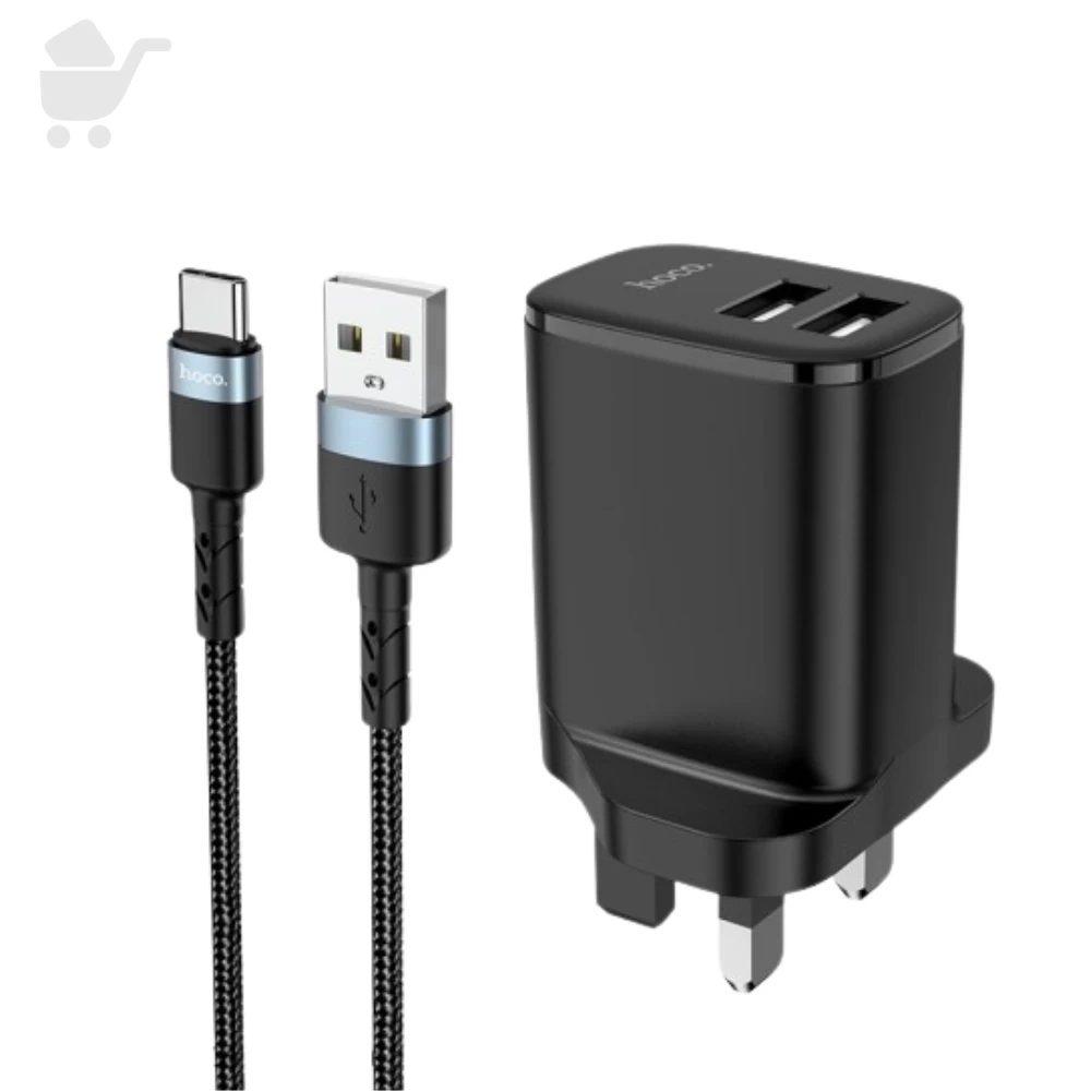 Dual Port Charger Set - DC16 - UK - Type-C