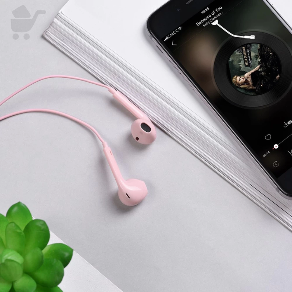 Wire-Controlled Earphones With Mic - M55