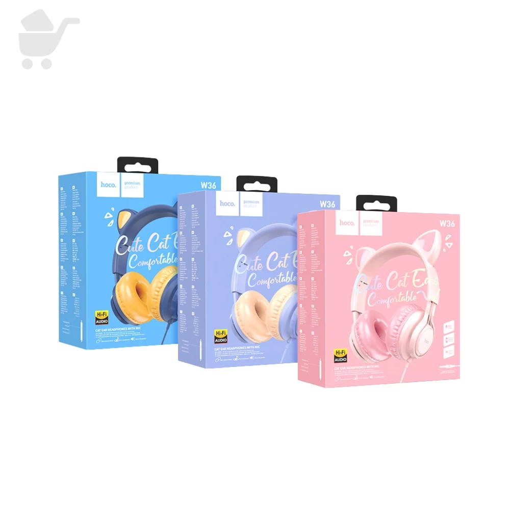 Cat Ear Headphone With Mic - W36