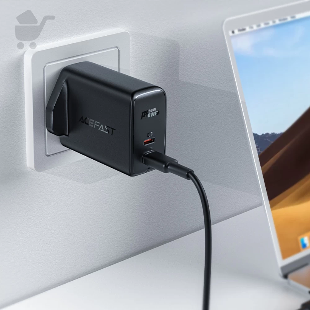 Dual Port Charger - A32  (USB-C+USB-C)  (UK)