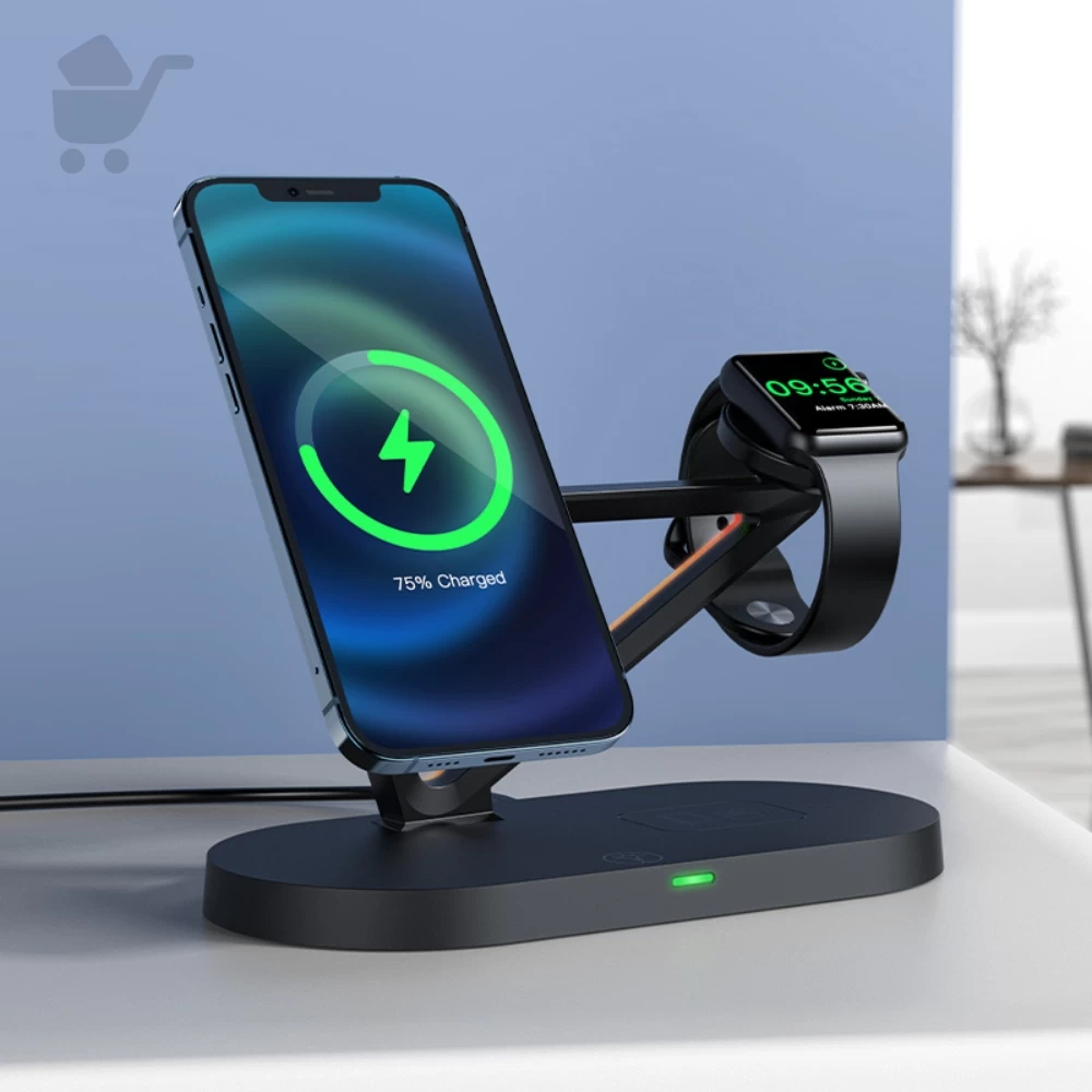 3-in-1 Desktop Wireless Charging Holder - E9