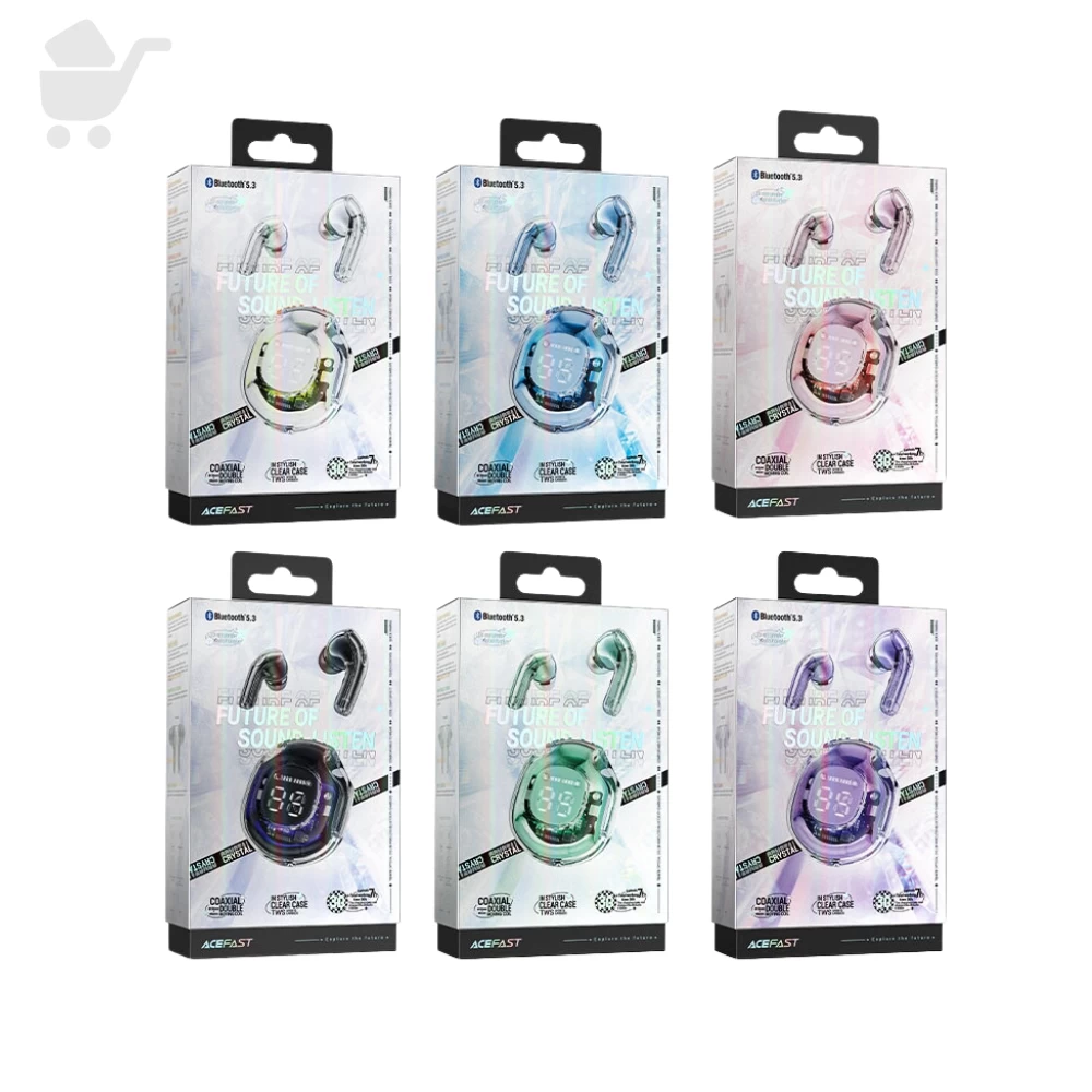 Bluetooth Earbuds  Crystal Color - T8